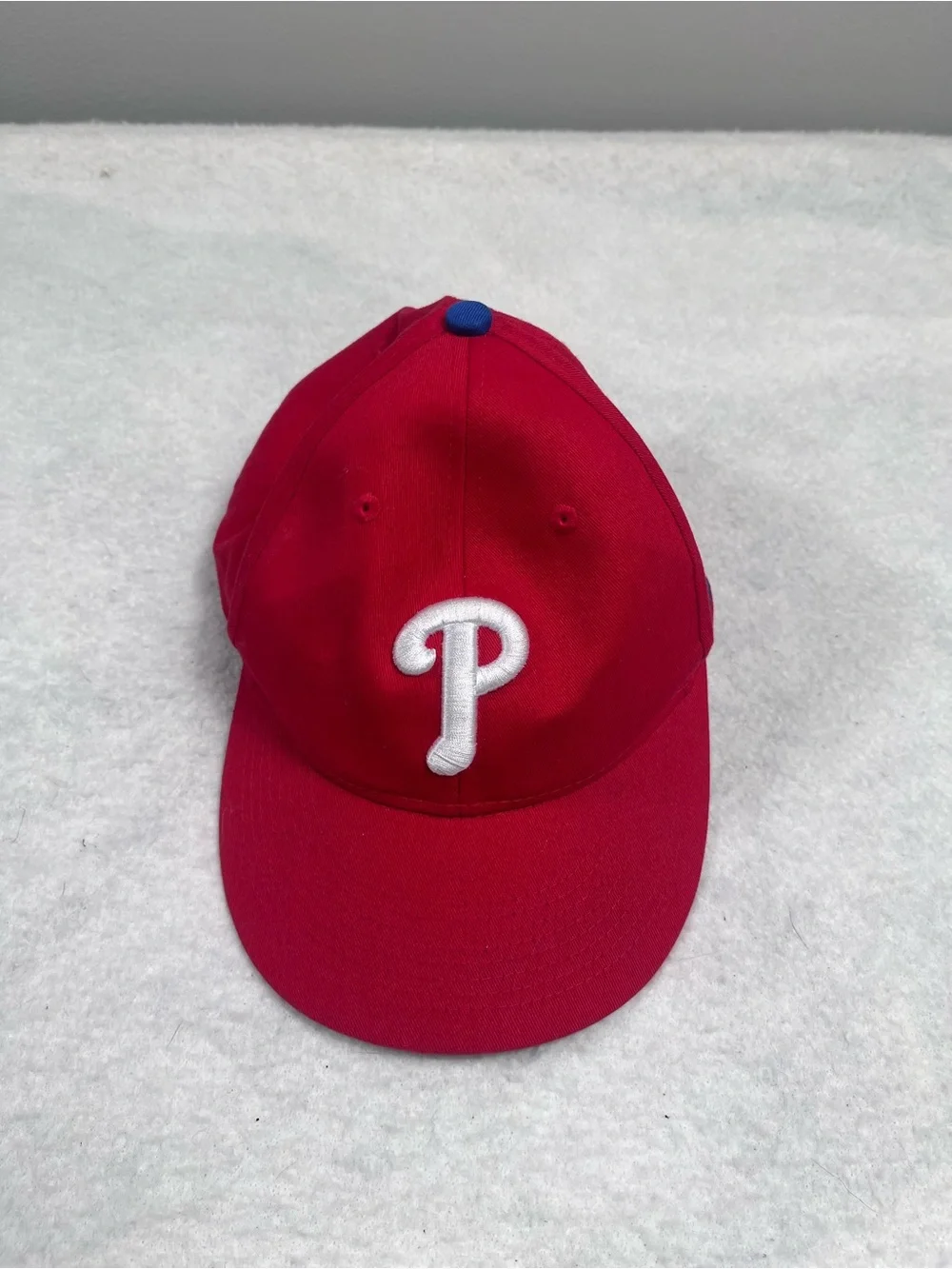 Youth Red Baseball Cap with White 'P' Logo